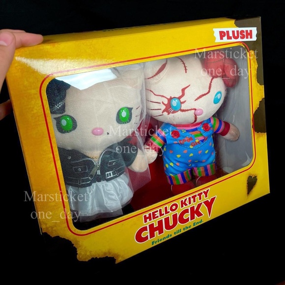 Hello Kitty Chucky's Plush Doll Toy Chucky & Tiffany Plush Doll in box - Picture 3 of 4